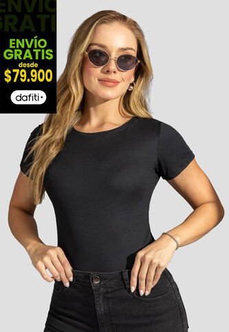 Camiseta Mujer Negro Mp 113376 MP