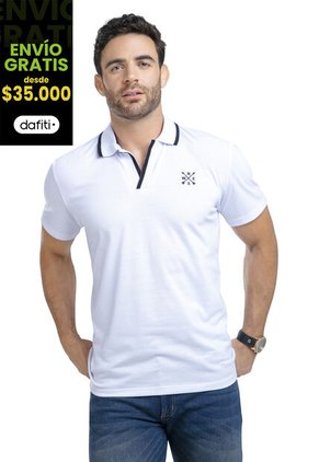 Polo Hombre Blanco Mp 87630