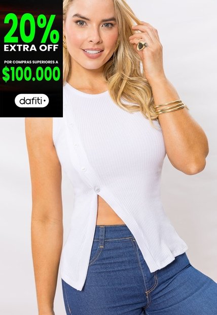 Blusa Mujer Blanco Mp 114173