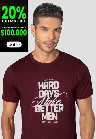 Camiseta Hombre Merlot Mp 114010 MP
