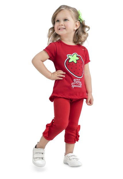 Conjunto Niñas Infantil Rojo Mp 89147