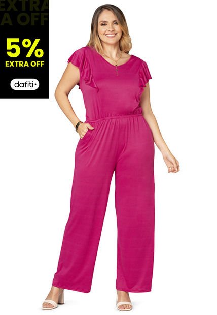 Enterizo Largo Mujer Fucsia Mp 6593