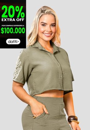 Camisa Mujer Aceituna Mp 114178