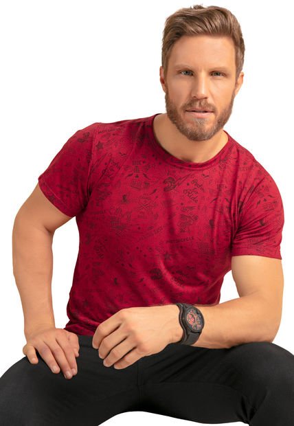 Camiseta Hombre Rojo Mp 89489