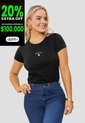 Camiseta Mujer Negro Mp 114021 de MP