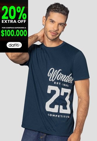 Camiseta Hombre Azul Profundo Mp 114012 MP