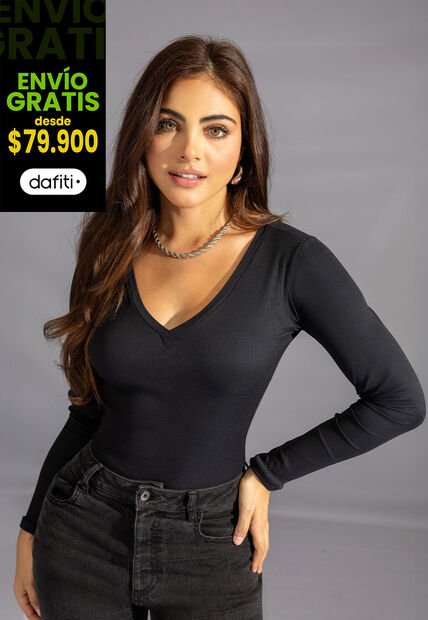 Camibuzo Mujer Negro Mp 113375