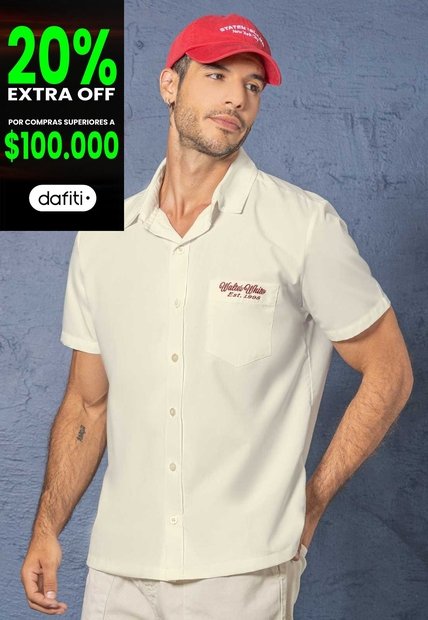 Camisa Hombre Crema Mp 114332