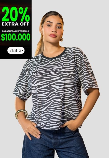 Camiseta Mujer Estampado Mp 114169