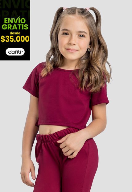 Crop Top Infantil Femenino Cereza Mp 4132