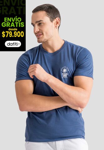 Camiseta Hombre Azul Profundo Mp 113063 MP