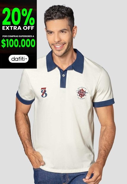 Polo Hombre Crema Mp 114357