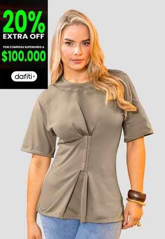Camiseta Mujer Café Pardo Mp 114273 MP
