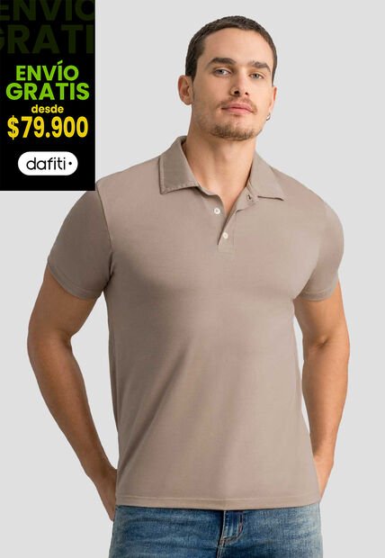 Polo Hombre Café Pardo Mp 113053