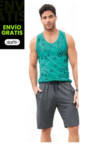 Bermuda Para Hombre Negro Cross MP MP