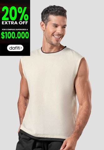 Camisilla Hombre Crema Mp 114490 MP
