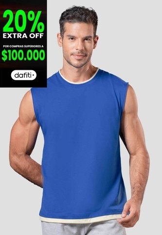 Camisilla Hombre Azul Electrico Mp 114490 MP
