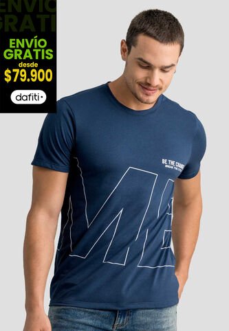Camiseta Hombre Azul Profundo Mp 113049 MP