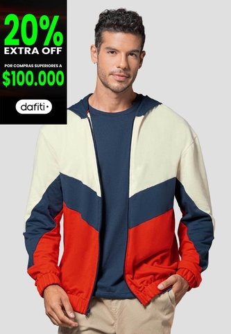 Chaqueta Hombre Crema-Azul Mp 114494 MP