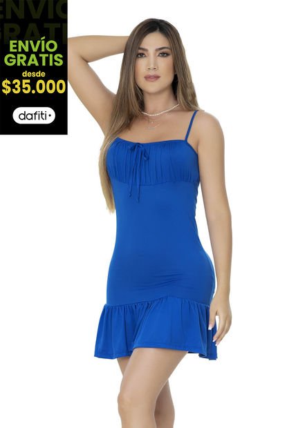 Vestido Azul Mp 32922