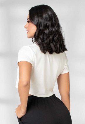Crop Top Mujer Marfil Mp 2365