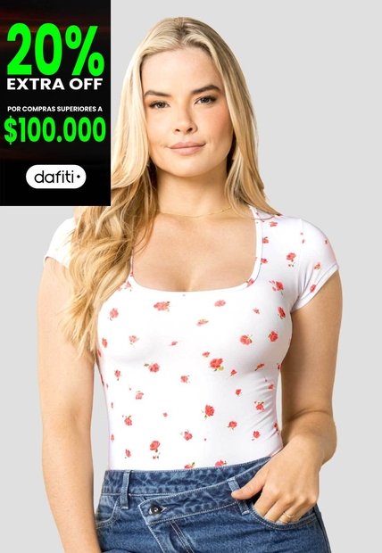Body Mujer Estampado Mp 114422