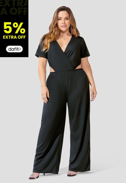Enterizo Largo Mujer Negro Mp 101031