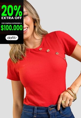 Blusa Mujer Rojo Mp 112246 MP