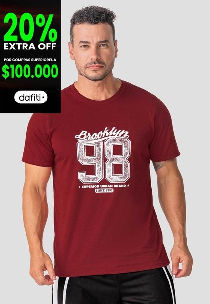 Camiseta Hombre Merlot Mp 114399