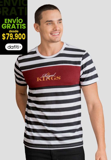 Camiseta Hombre Estampado Mp 112805