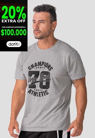 Camiseta Hombre Gris Jaspe Mp 114397 MP