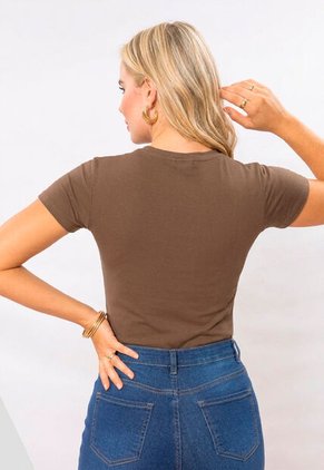 Camiseta Mujer Chocolate Mp 114021