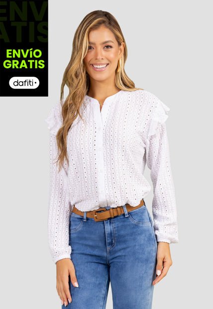 Camisa Mujer Blanco Mp 110535