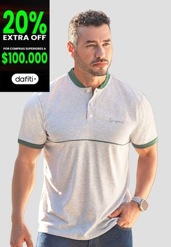 Polo Hombre Gris Mp 105493 MP