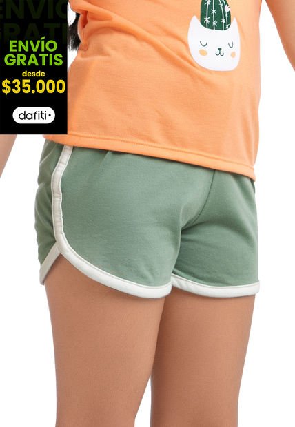 Short Infantil Verde Mp 96550