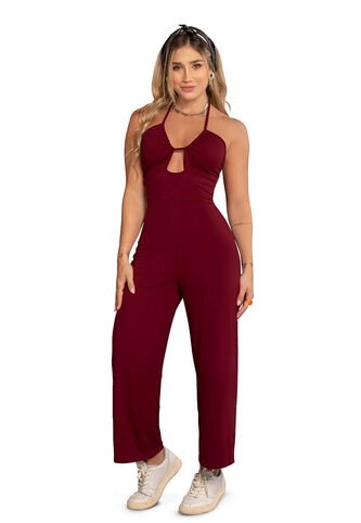 Enterizo Largo Mujer Vinotinto Mp 89572 MP