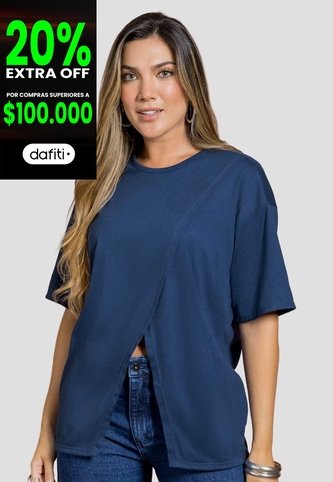 Camiseta Mujer Azul Profundo Mp 114388 MP