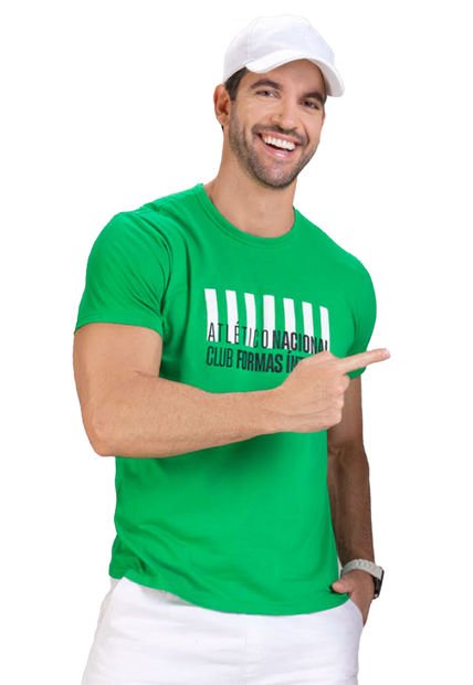 Camiseta Hombre Verde Mp 4439