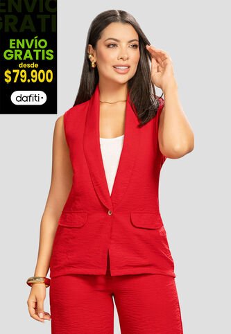 Blazer Mujer Rojo Mp 112514 MP
