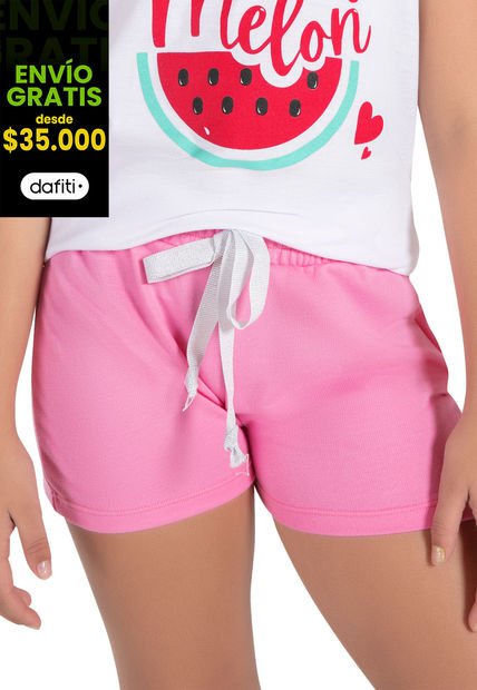 Short Infantil Rosa Mp 93518