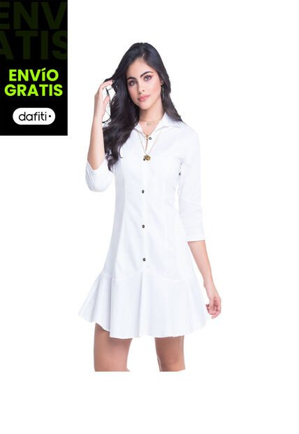 Vestido Para Mujer Blanco MP