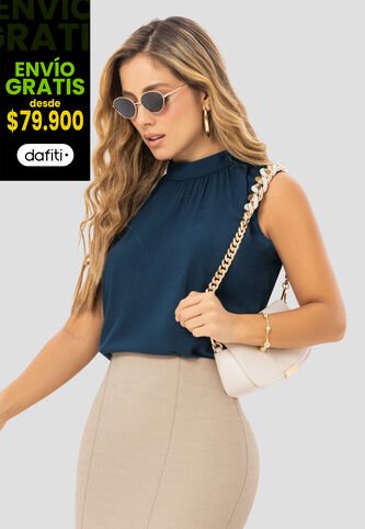 Blusa Mujer Azul Profundo Mp 112340 MP