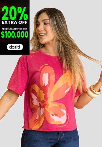 Camiseta Mujer Magenta Vivo Mp 114026 MP
