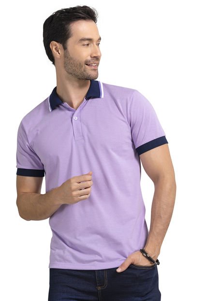 Polo Hombre Lila Mp 96612