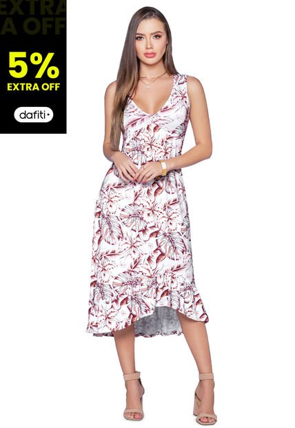 Vestido Largo Mujer Multicolor Mp 32683