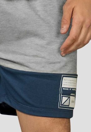 Bermuda Hombre Gris-Azul Mp 111243