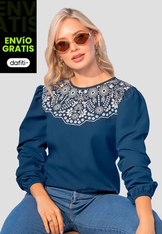 Blusa Mujer Azul Profundo Mp 107976 MP