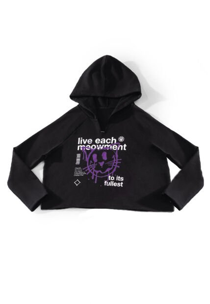 Buzo Infantil Femenino Negro Mp 7058