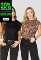 Blusa Paq X2 Mujer Bicolor Mp 113824 de MP