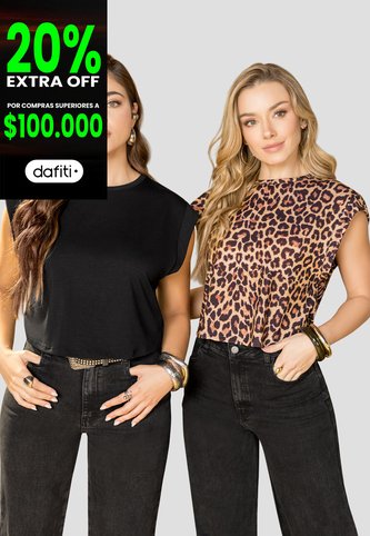 Blusa Paq X2 Mujer Bicolor Mp 113824 MP